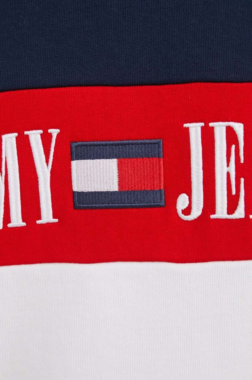 Tommy Jeans Mikina dámska tmavomodrá farba vzorovaná - Pepit.sk