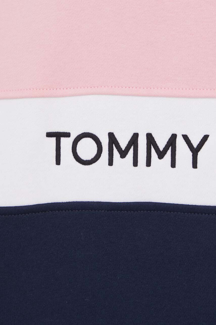 Tommy Jeans Mikina dámska ružová farba vzorovaná - Pepit.sk