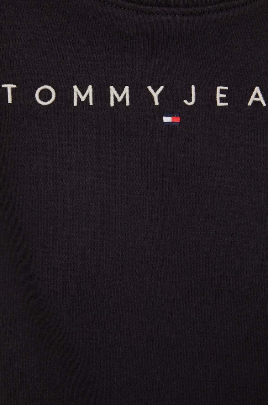 Tommy Jeans Mikina dámska čierna farba s potlačou - Pepit.sk