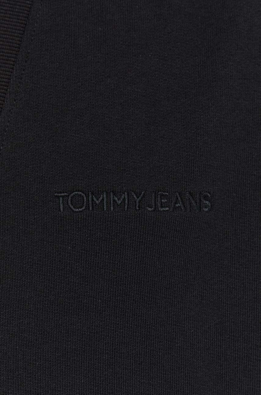 Tommy Jeans Mikina čierna farba jednofarebná - Pepit.sk