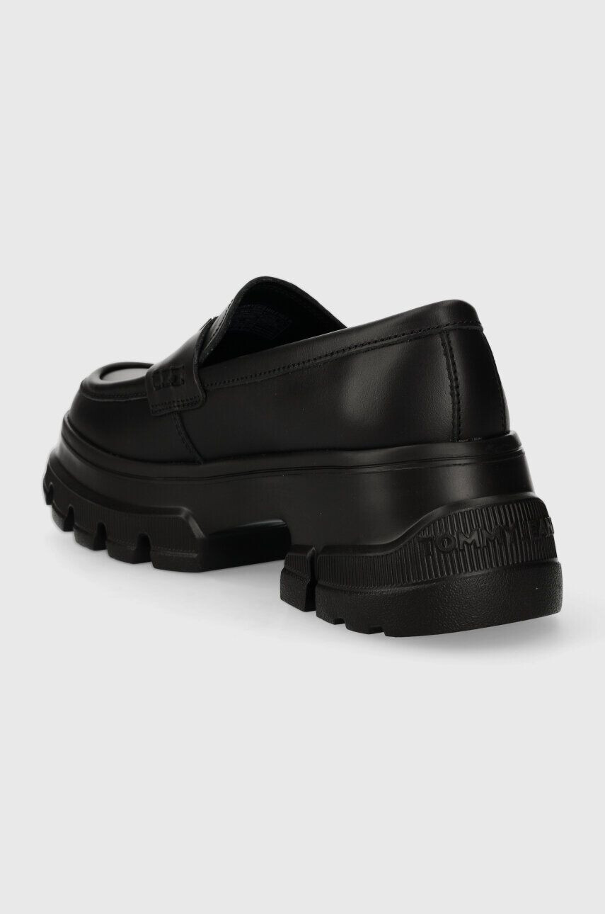 Tommy Jeans Mokasíny TJW CHUNKY LOAFER dámske čierna farba na platforme EN0EN02504 - Pepit.sk