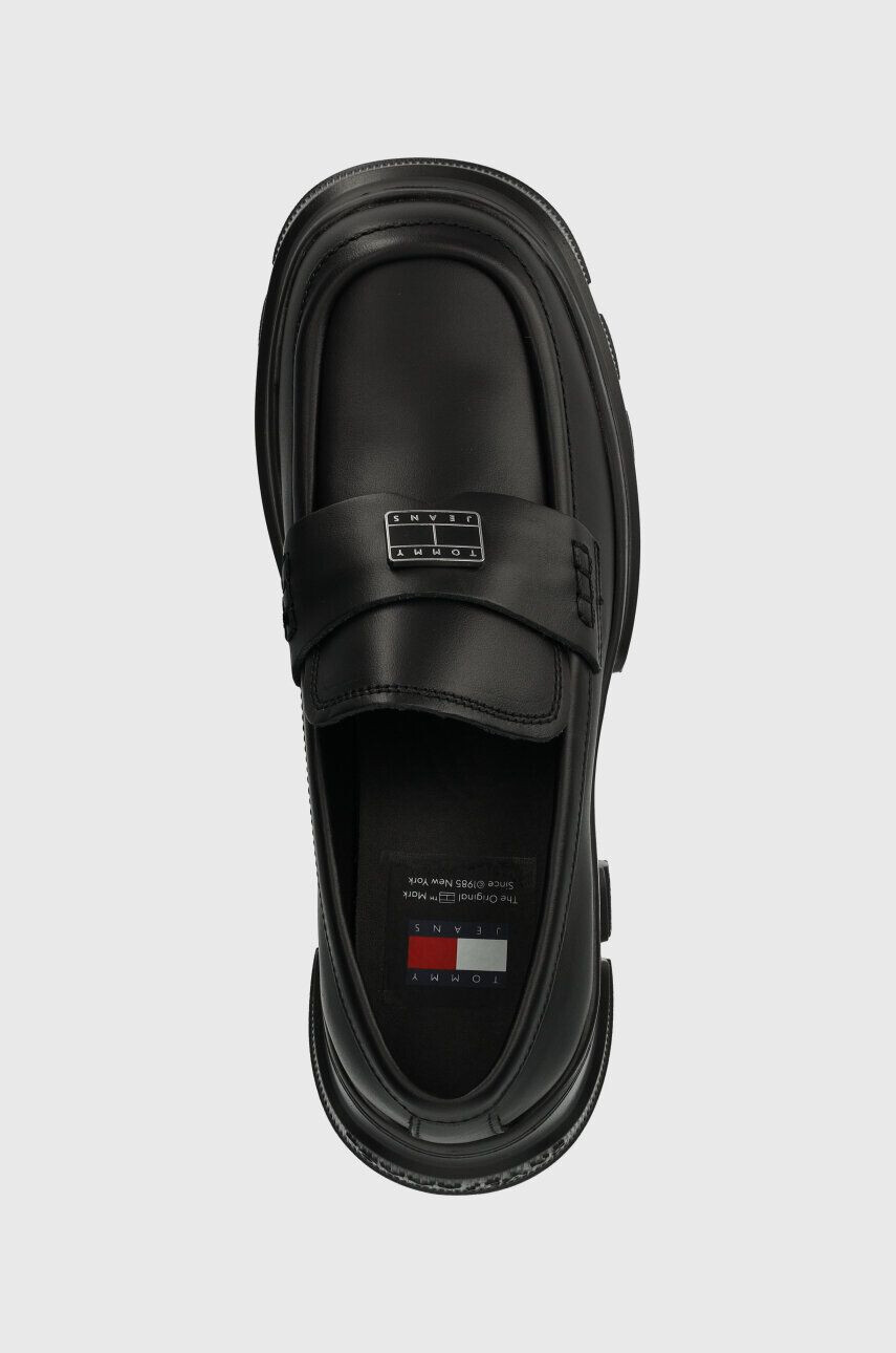 Tommy Jeans Mokasíny TJW CHUNKY LOAFER dámske čierna farba na platforme EN0EN02504 - Pepit.sk