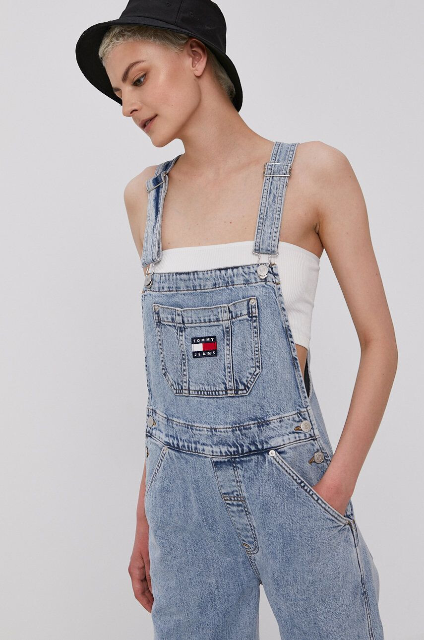 Tommy Jeans Nohavice na traky Dungaree - Pepit.sk