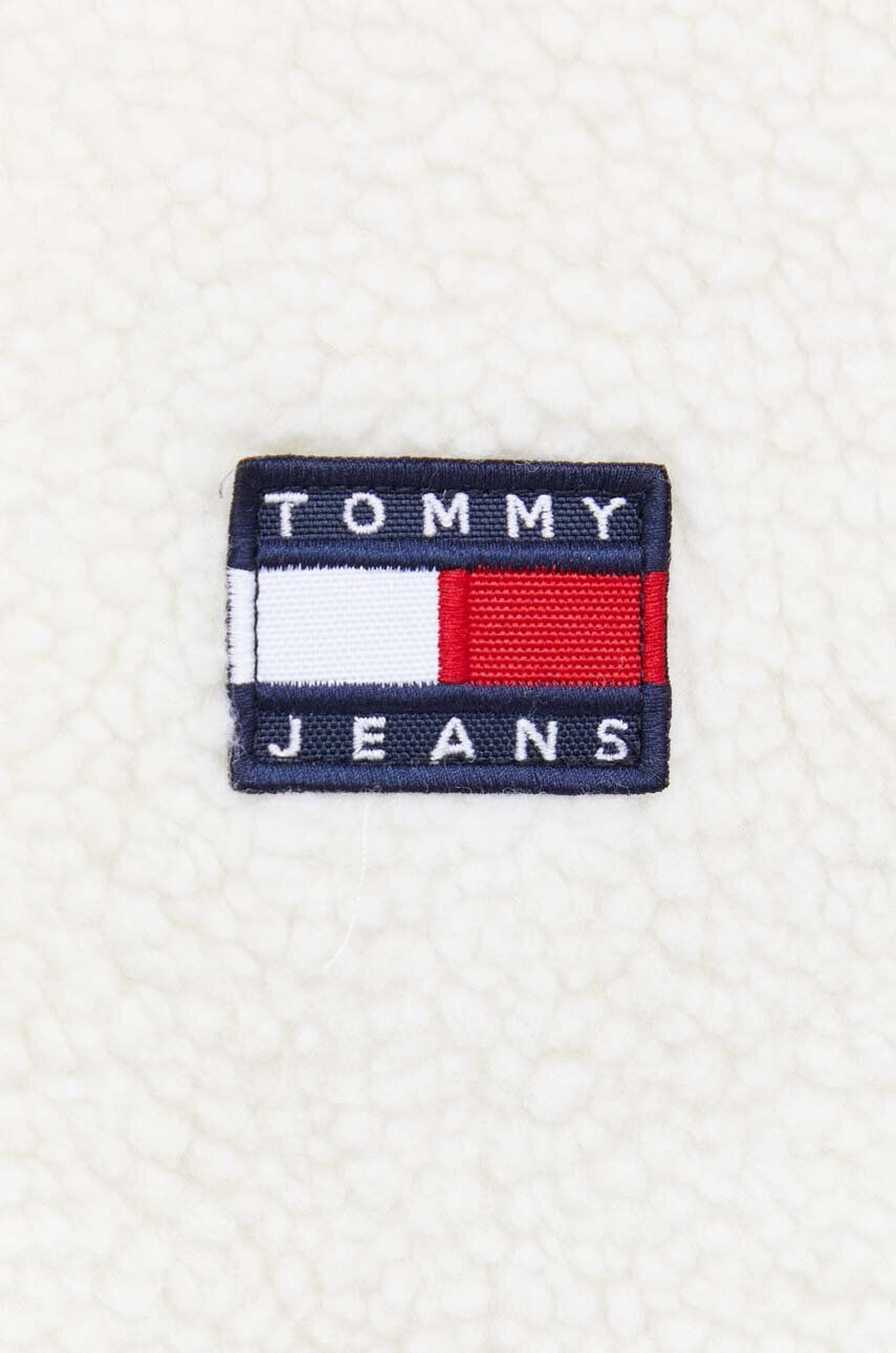 Tommy Jeans Obojstranná bunda pánska béžová farba prechodná - Pepit.sk