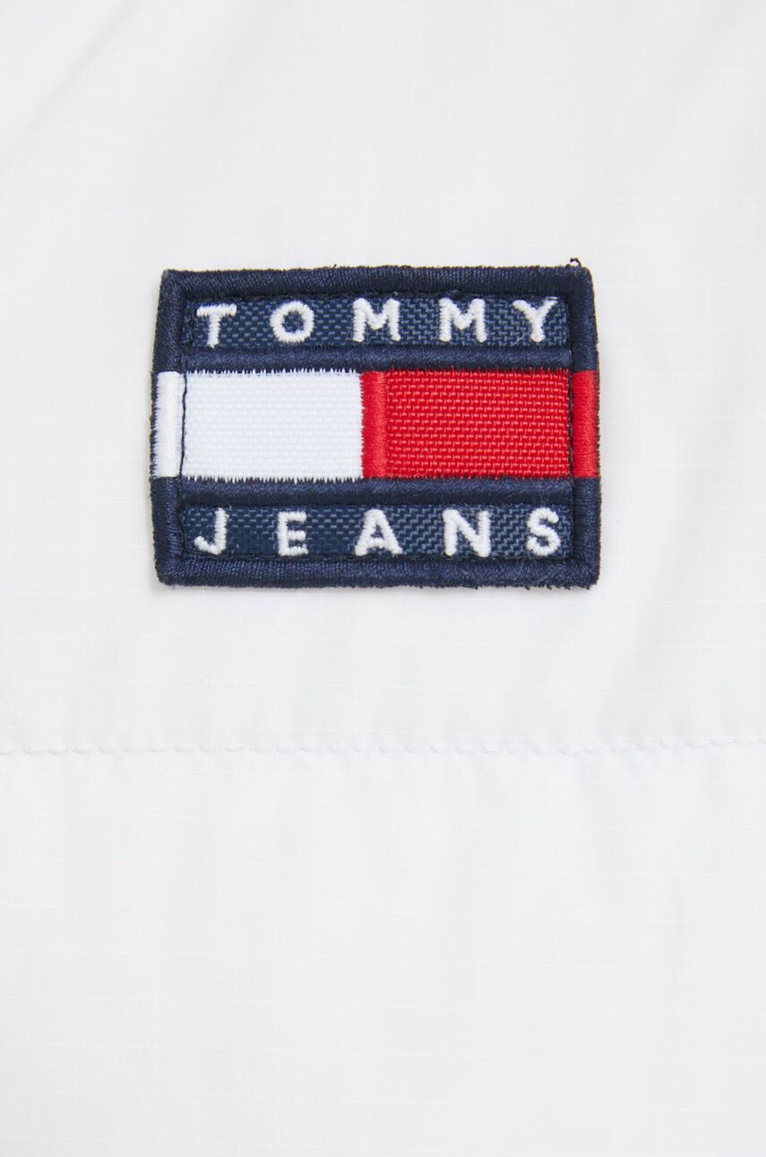 Tommy Jeans Páperová bunda dámska biela farba zimná - Pepit.sk