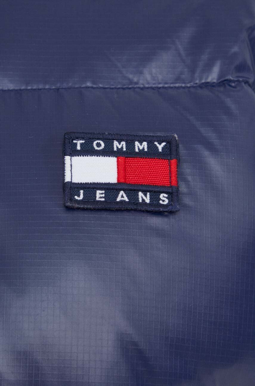 Tommy Jeans Páperová bunda dámska tmavomodrá farba zimná - Pepit.sk