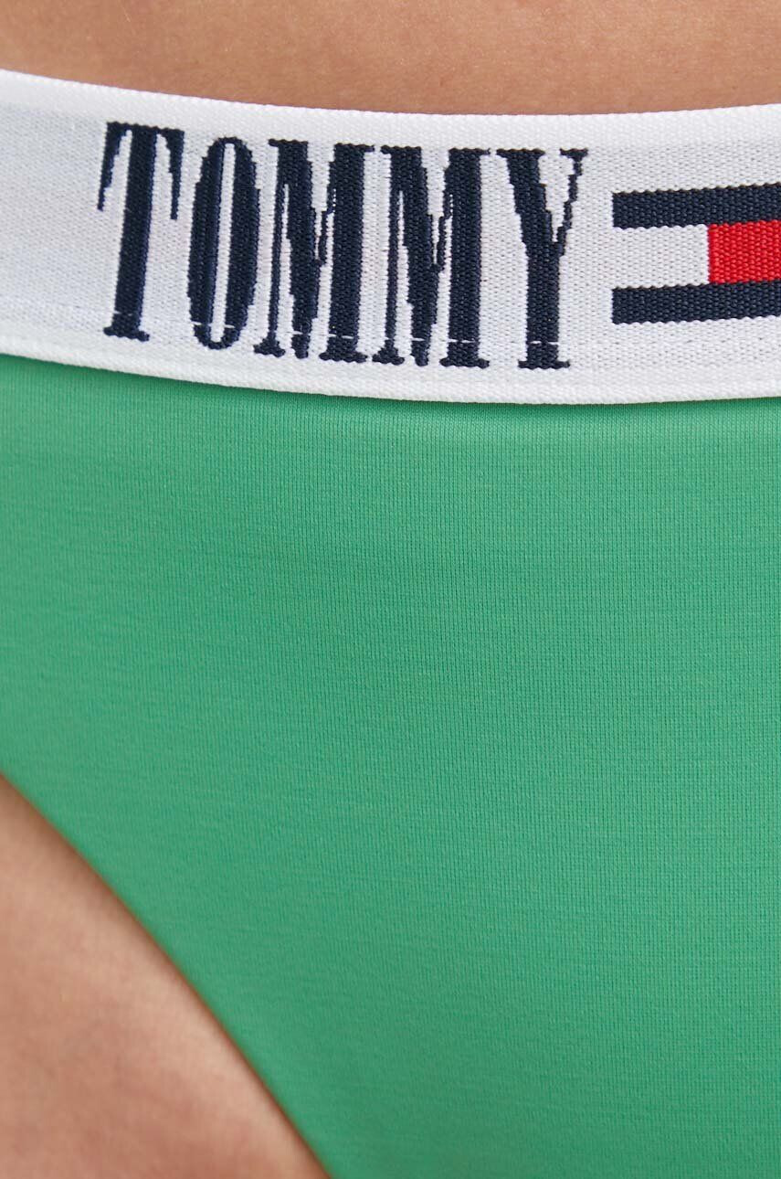 Tommy Jeans Plavkové nohavičky zelená farba - Pepit.sk