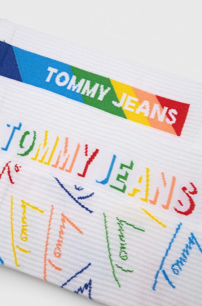 Tommy Jeans Ponožky 3-pak biela farba - Pepit.sk