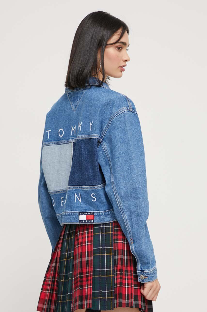 Tommy Jeans Rifľová bunda dámska prechodná - Pepit.sk