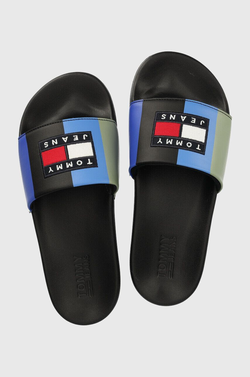 Tommy Jeans Šľapky Mens Block Archive Poolslide - Pepit.sk