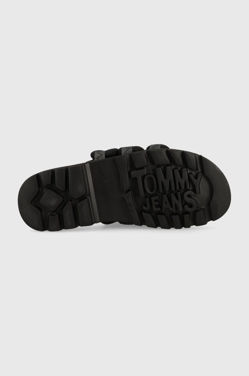 Tommy Jeans Šľapky SANDAL ROPE pánske čierna farba EM0EM01149 - Pepit.sk