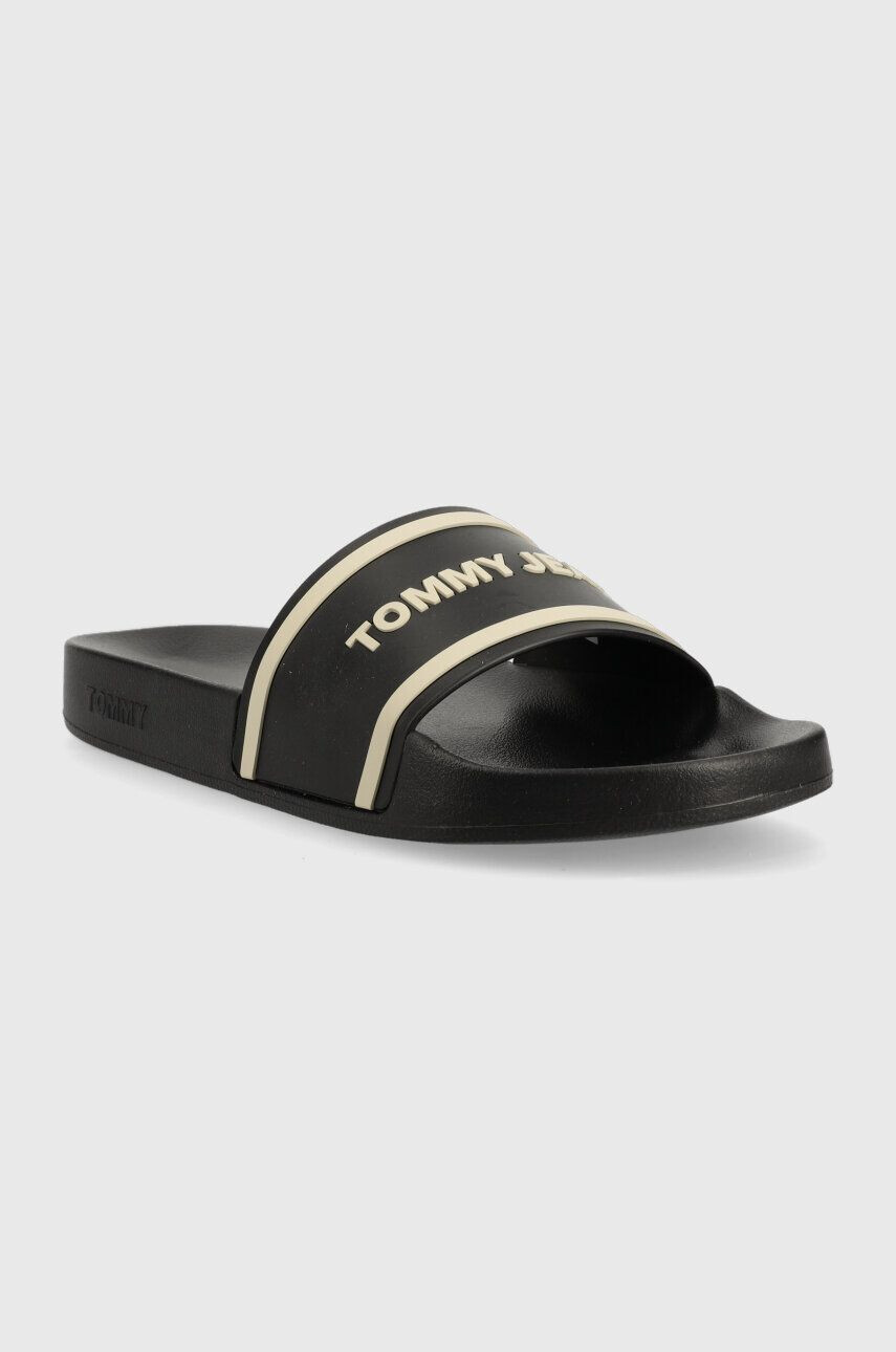 Tommy Jeans Šľapky TJM POOL SLIDE pánske čierna farba EM0EM01229 - Pepit.sk