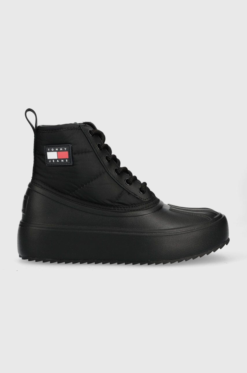 Tommy Jeans Snehule Fashion Boot čierna farba - Pepit.sk