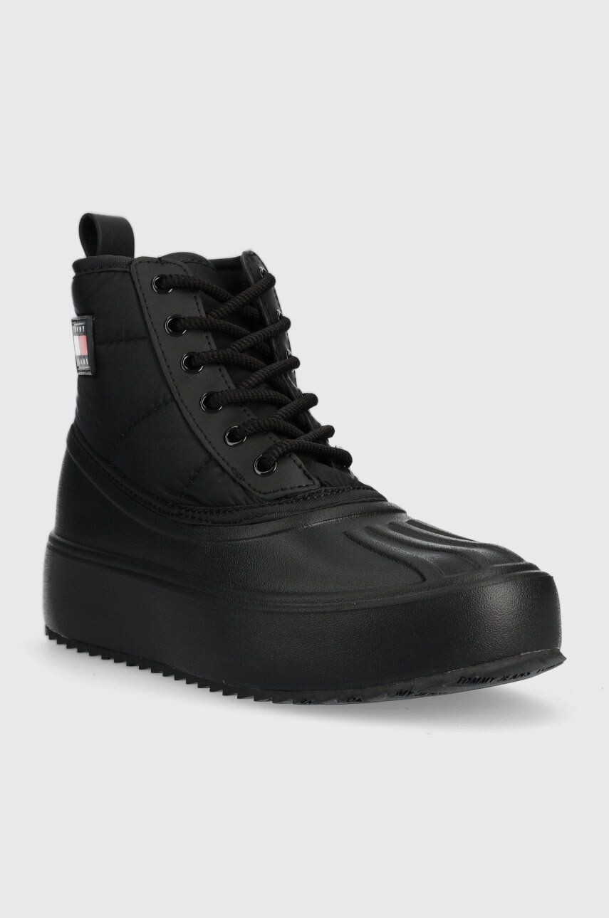 Tommy Jeans Snehule Fashion Boot čierna farba - Pepit.sk