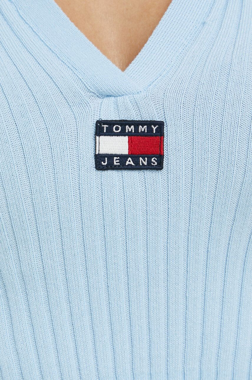 Tommy Jeans Sveter dámsky béžová farba - Pepit.sk