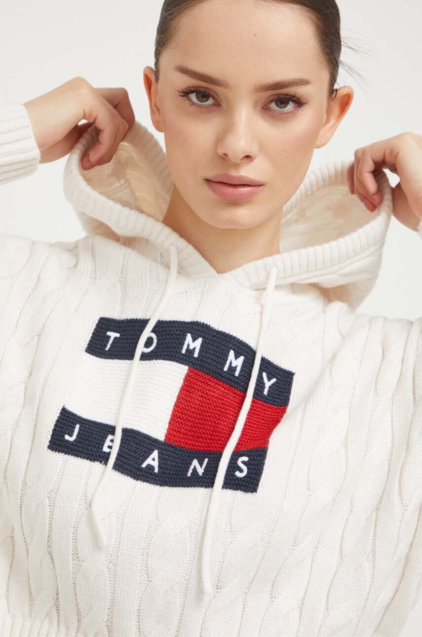 Tommy Jeans Sveter pánsky tmavomodrá farba - Pepit.sk