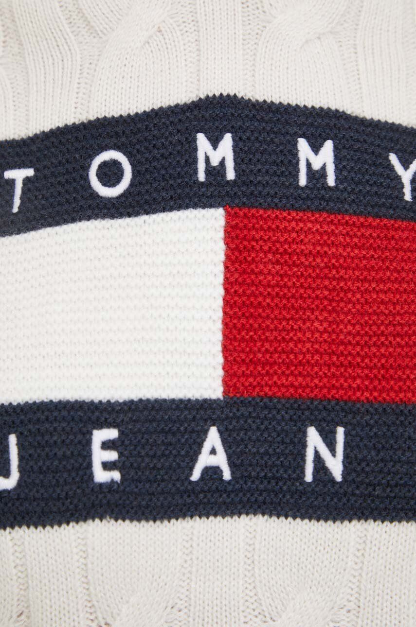 Tommy Jeans Sveter pánsky tmavomodrá farba - Pepit.sk