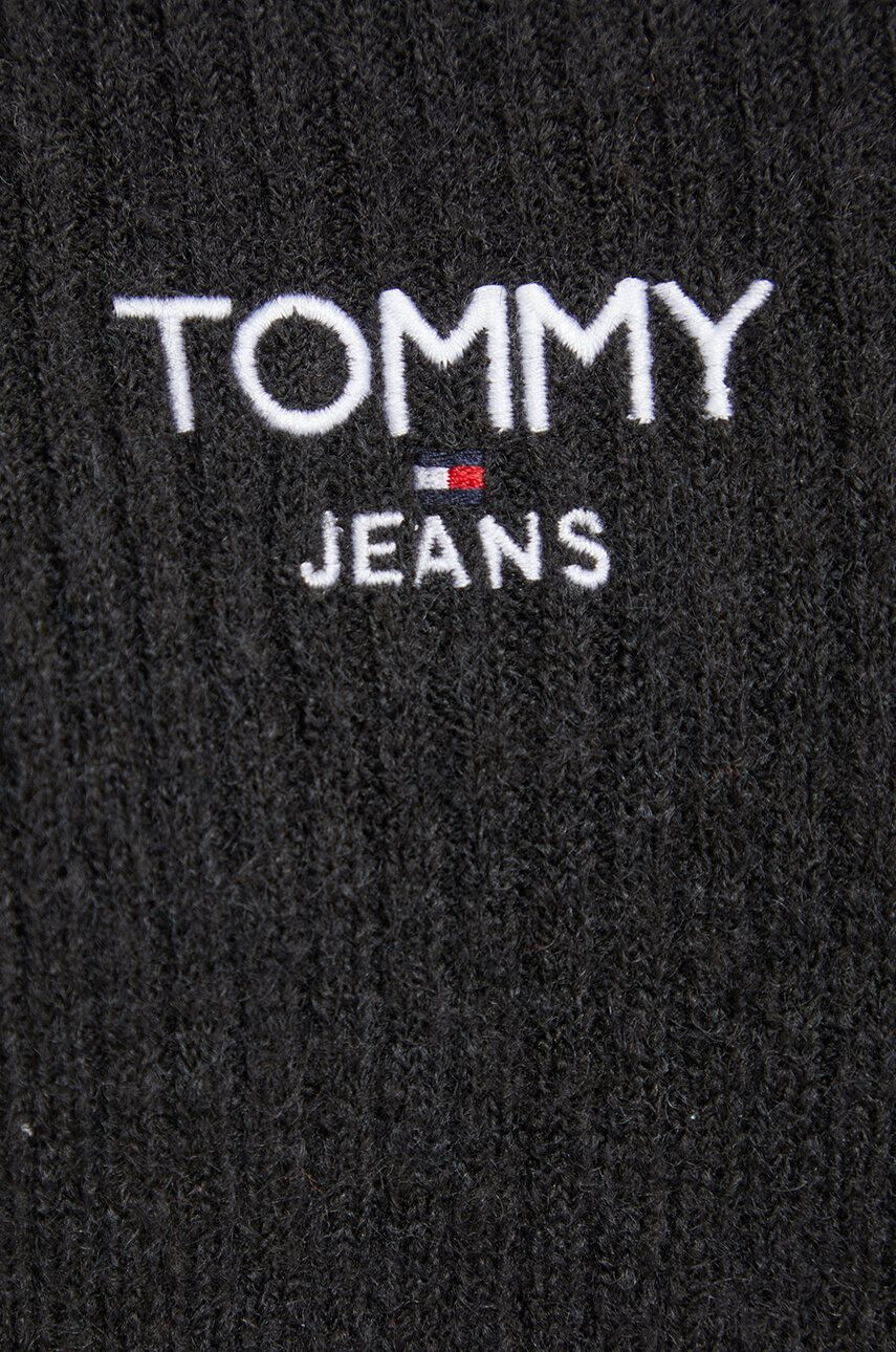 Tommy Jeans Sveter dámsky čierna farba s polorolákom - Pepit.sk