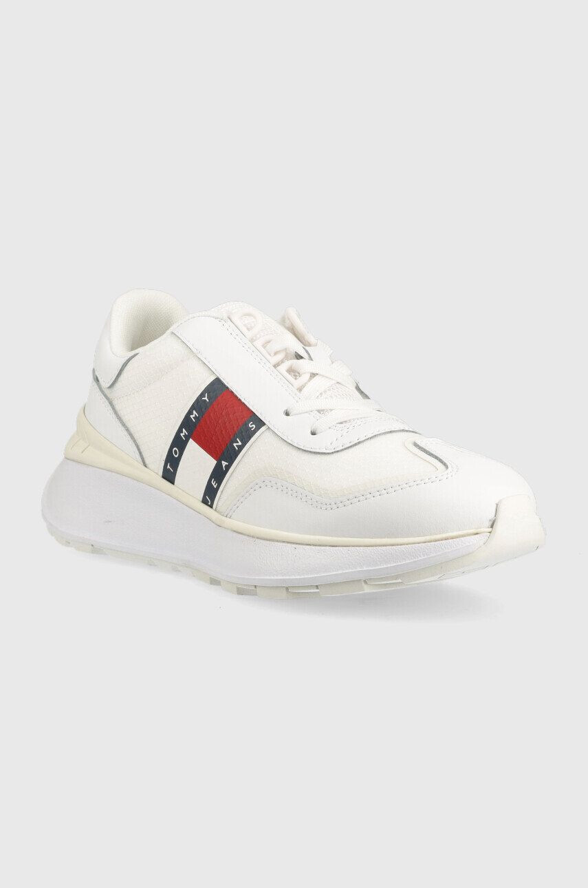 Tommy Jeans Tenisky Fashion Retro Run biela farba - Pepit.sk