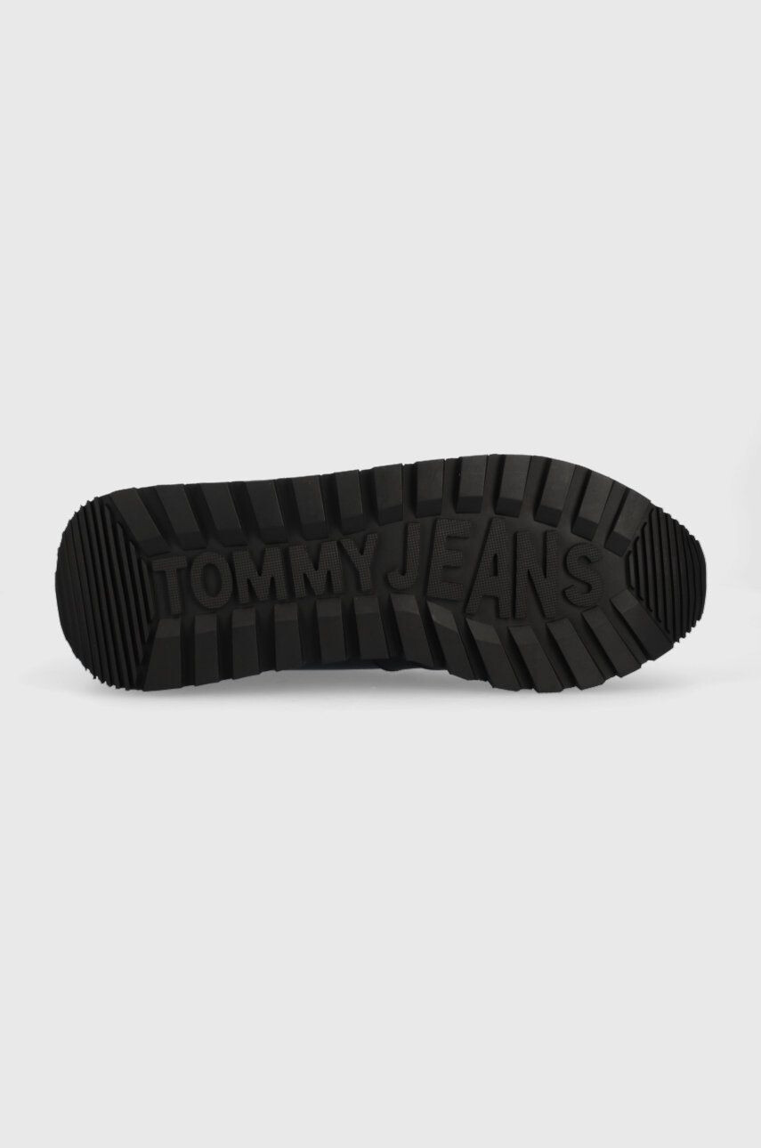 Tommy Jeans Tenisky Em0em00898 Leather Runner Tjm Ess čierna farba - Pepit.sk