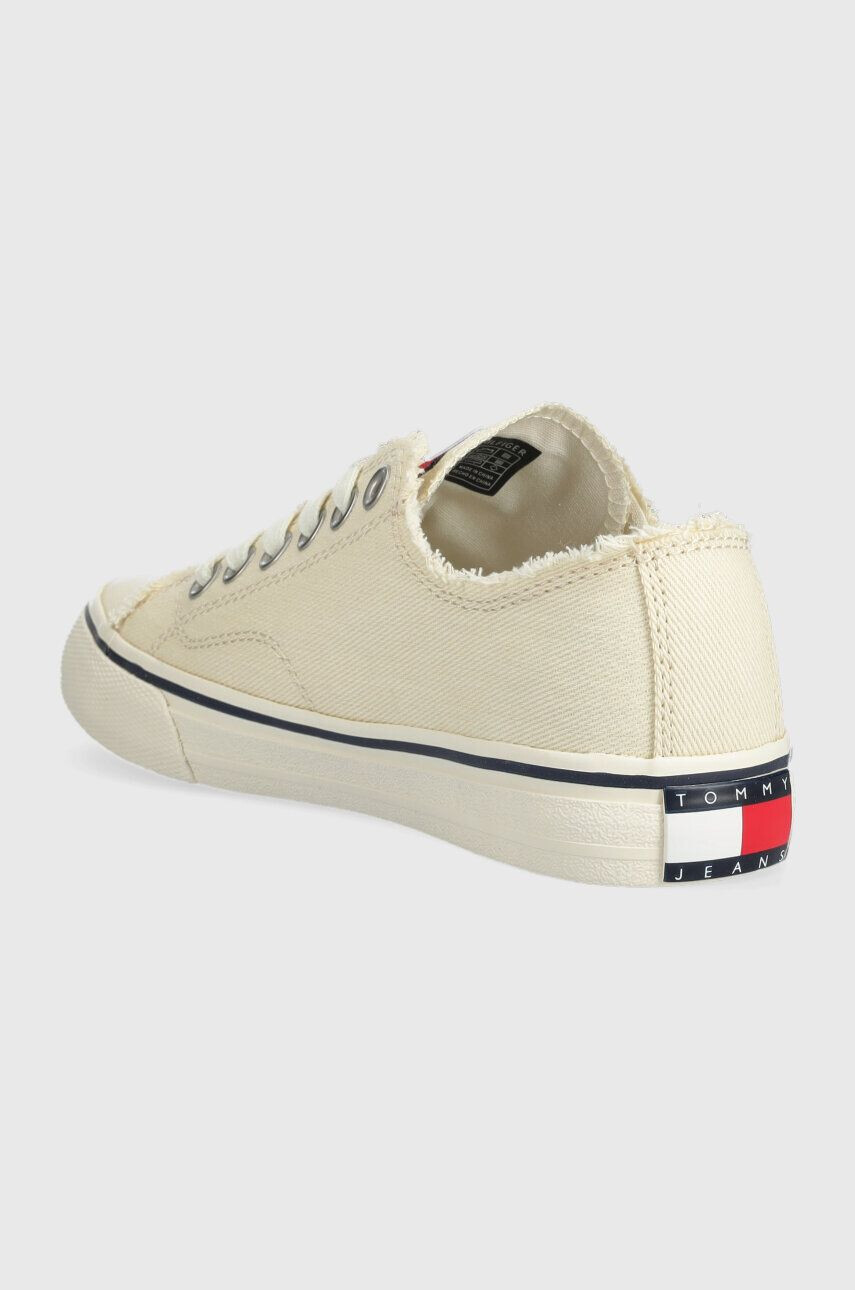 Tommy Jeans Tenisky LOW CUT TJ SNEAKER dámske béžová farba EN0EN02228 - Pepit.sk