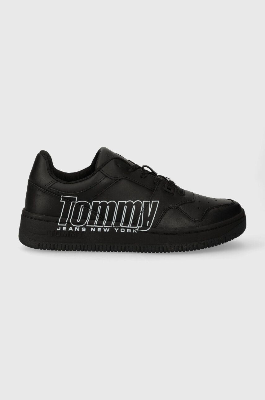 Tommy Jeans Tenisky TJM BASKET LOGO čierna farba EM0EM01257 - Pepit.sk