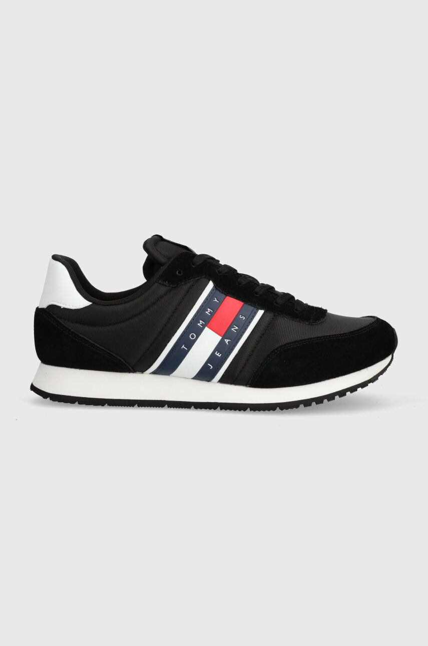 Tommy Jeans Tenisky TJM RUNNER CASUAL ESS čierna farba EM0EM01351 - Pepit.sk