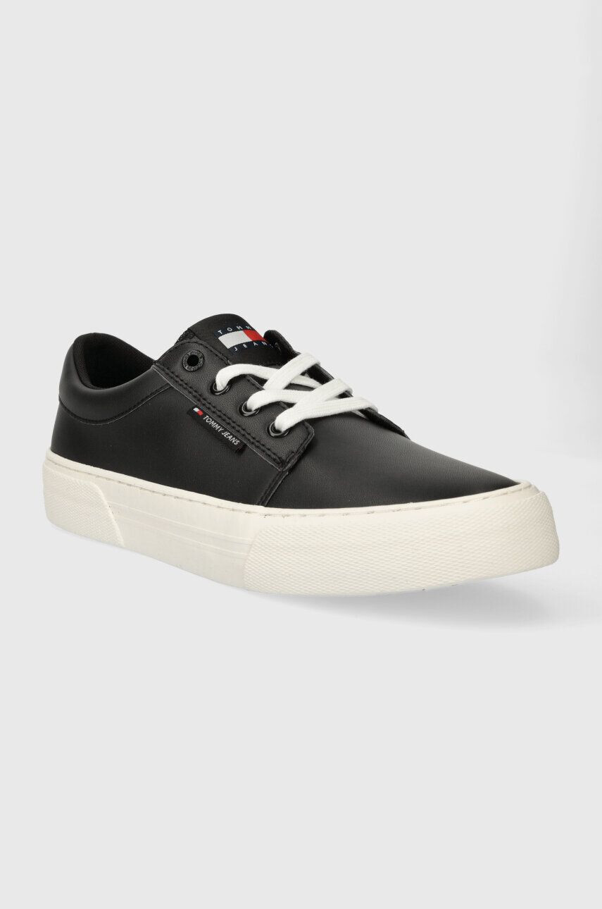 Tommy Jeans Tenisky TJM VULC. SKATE DERBY ESS čierna farba EM0EM01400 - Pepit.sk