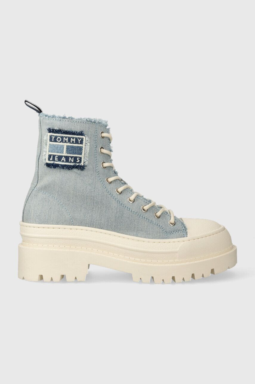 Tommy Jeans Tenisky TJW FOXING DENIM BOOT dámske EN0EN02348 - Pepit.sk