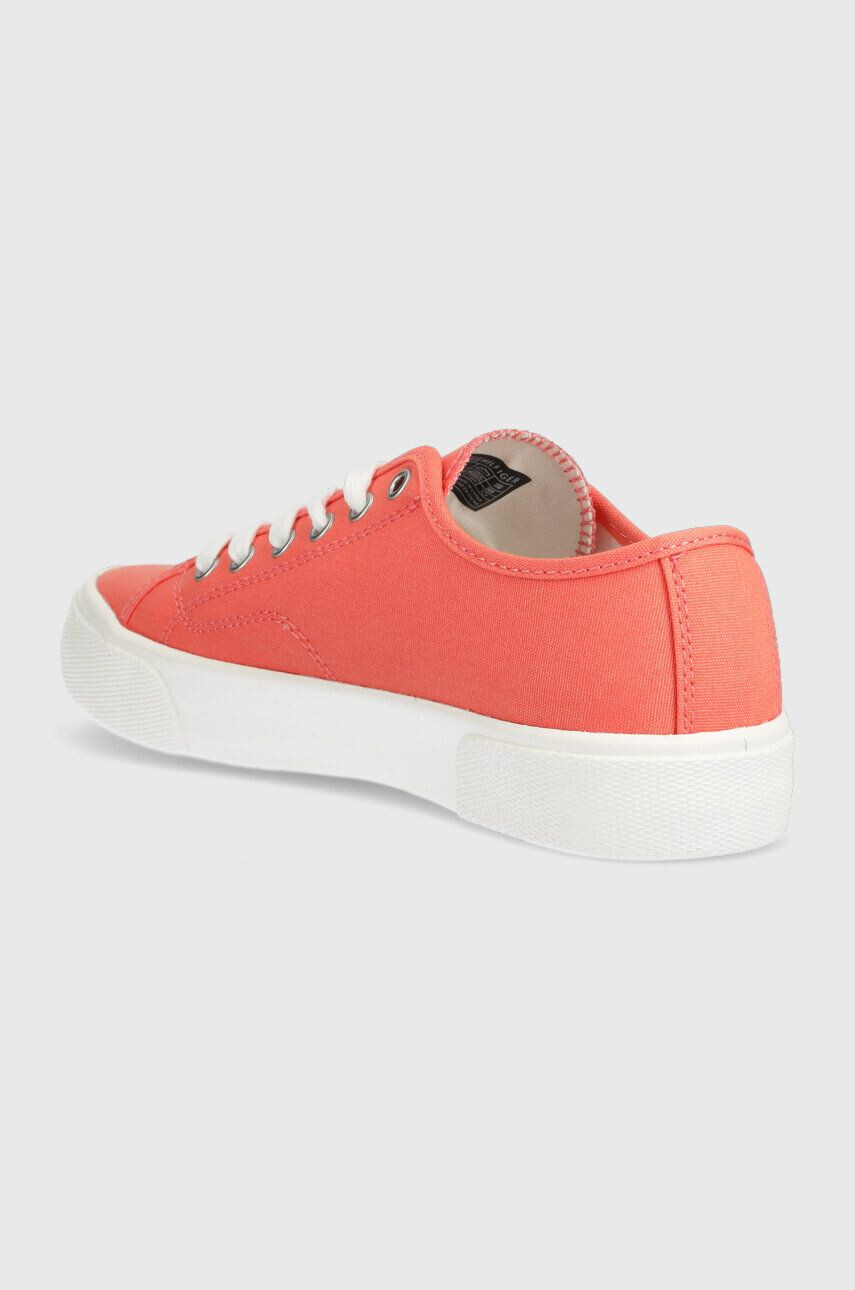 Tommy Jeans Tenisky TJW LOW CUT CANVAS dámske oranžová farba EN0EN02359 - Pepit.sk