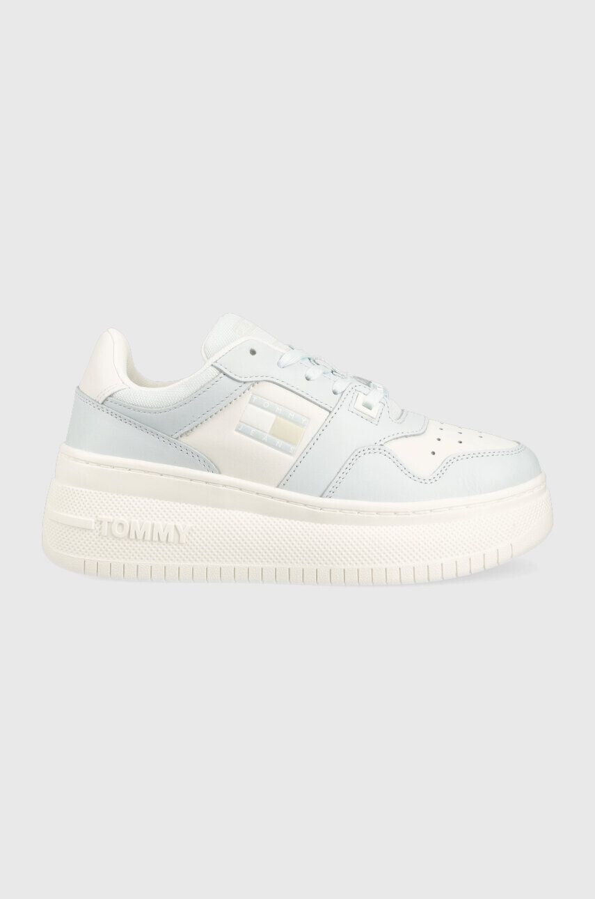 Tommy Jeans Tenisky TJW RETRO BASKET FLATFORM biela farba EN0EN02536 - Pepit.sk