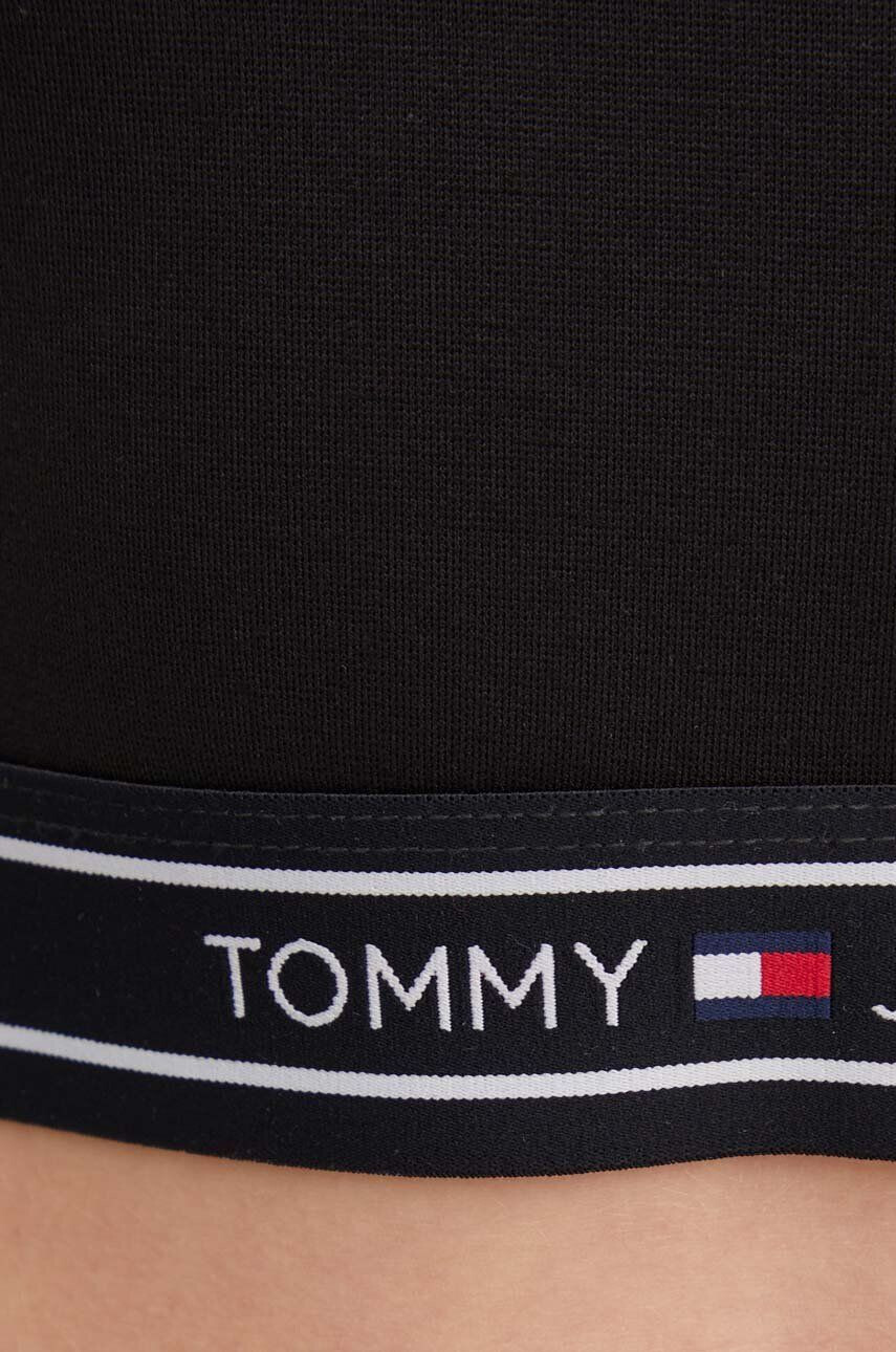 Tommy Jeans Tričko s dlhým rukávom dámsky čierna farba - Pepit.sk