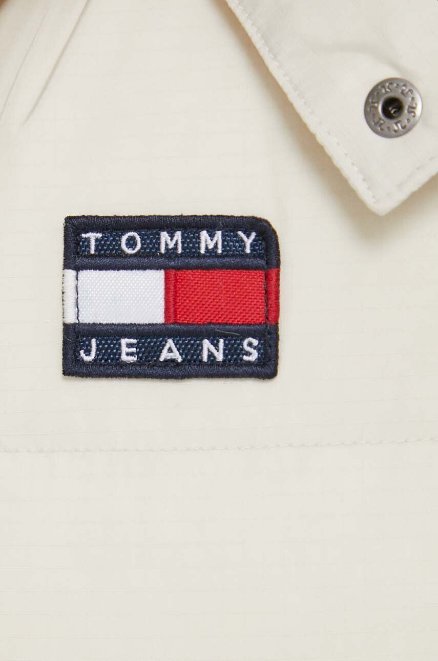 Tommy Jeans Vesta dámsky béžová farba zimný - Pepit.sk