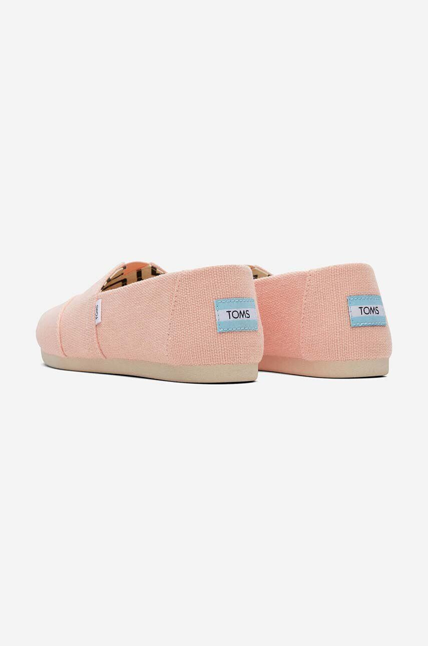 Toms Espadrilky Alpargata 10019634 PEACH BLUSH dámske oranžová farba - Pepit.sk