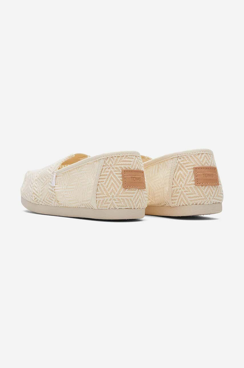 Toms Espadrilky Alpargata 10019679 NATURAL dámske béžová farba - Pepit.sk