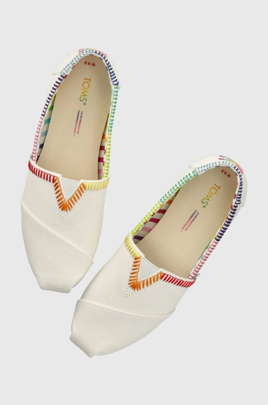 Toms Espadrilky Alpargata biela farba 10019520 - Pepit.sk