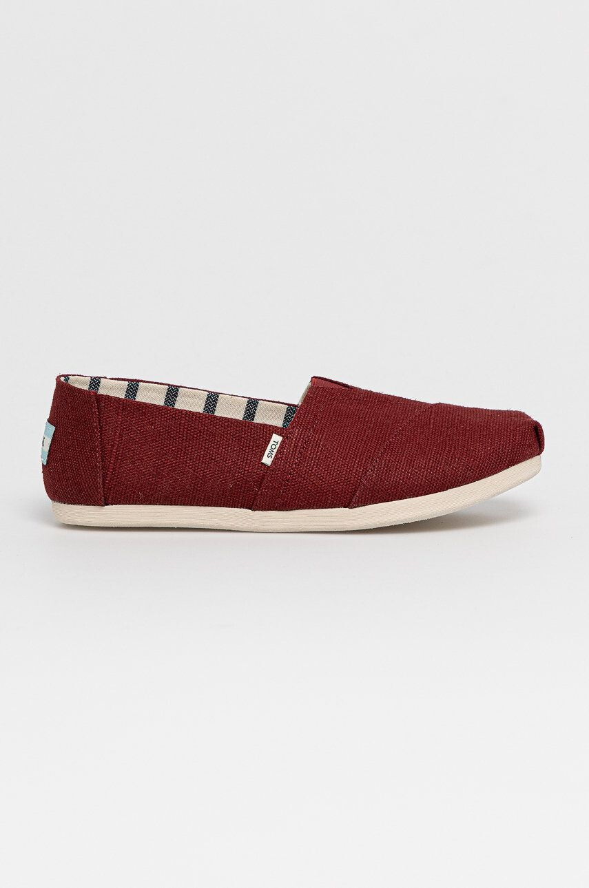 Toms Espadrilky bordová farba - Pepit.sk