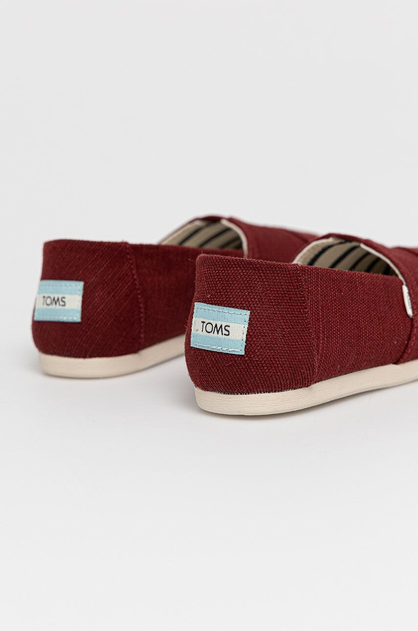 Toms Espadrilky bordová farba - Pepit.sk