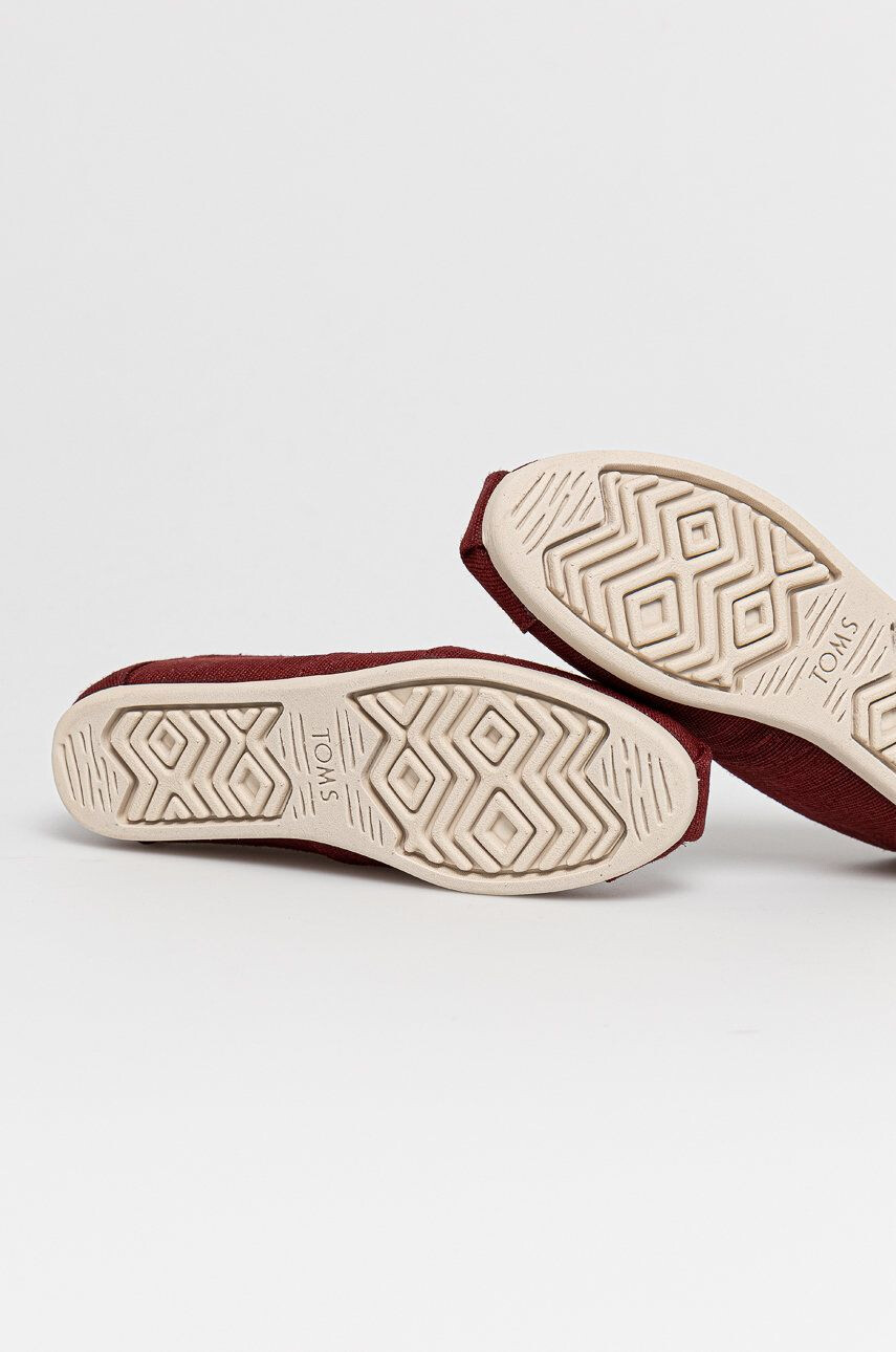 Toms Espadrilky bordová farba - Pepit.sk