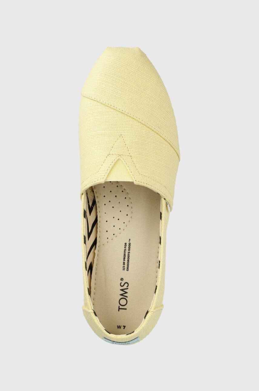 Toms Espadrilky Alpargata žltá farba - Pepit.sk