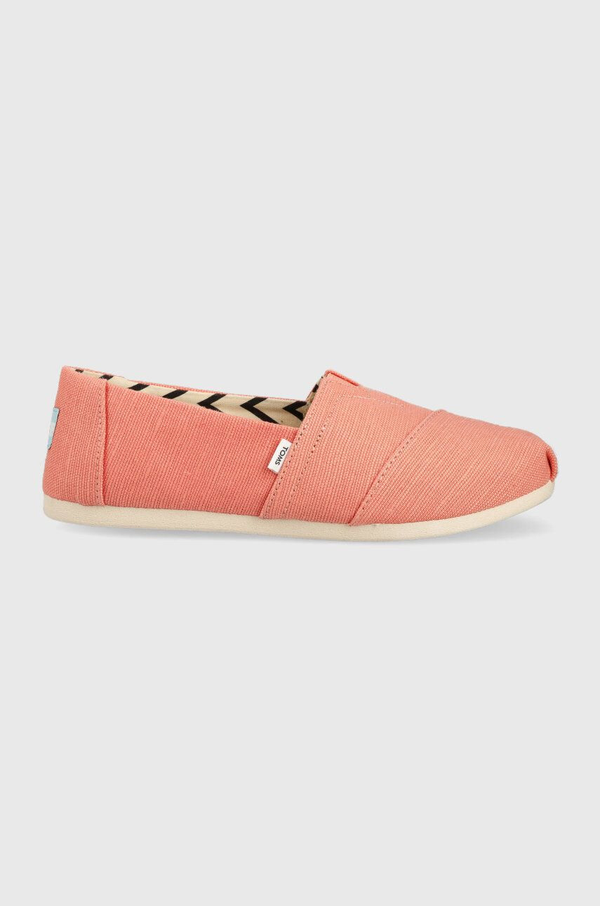 Toms Espadrilky Alpargata oranžová farba - Pepit.sk