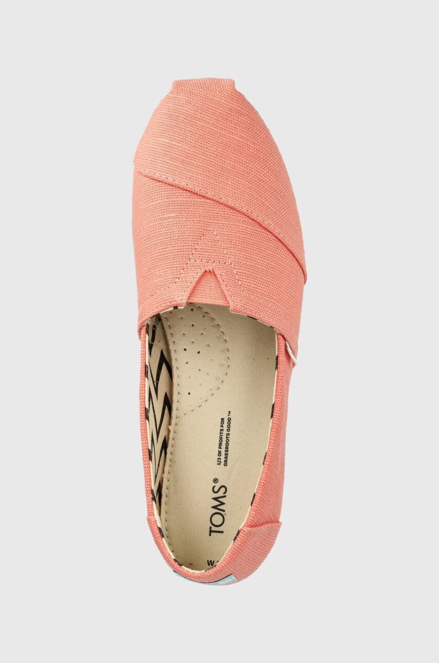 Toms Espadrilky Alpargata oranžová farba - Pepit.sk