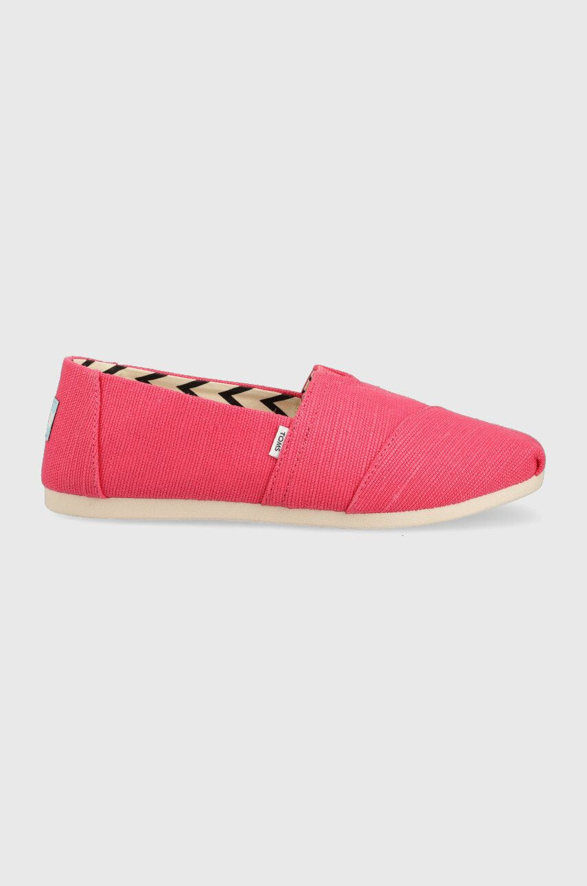 Toms Espadrilky Alpargata ružová farba - Pepit.sk