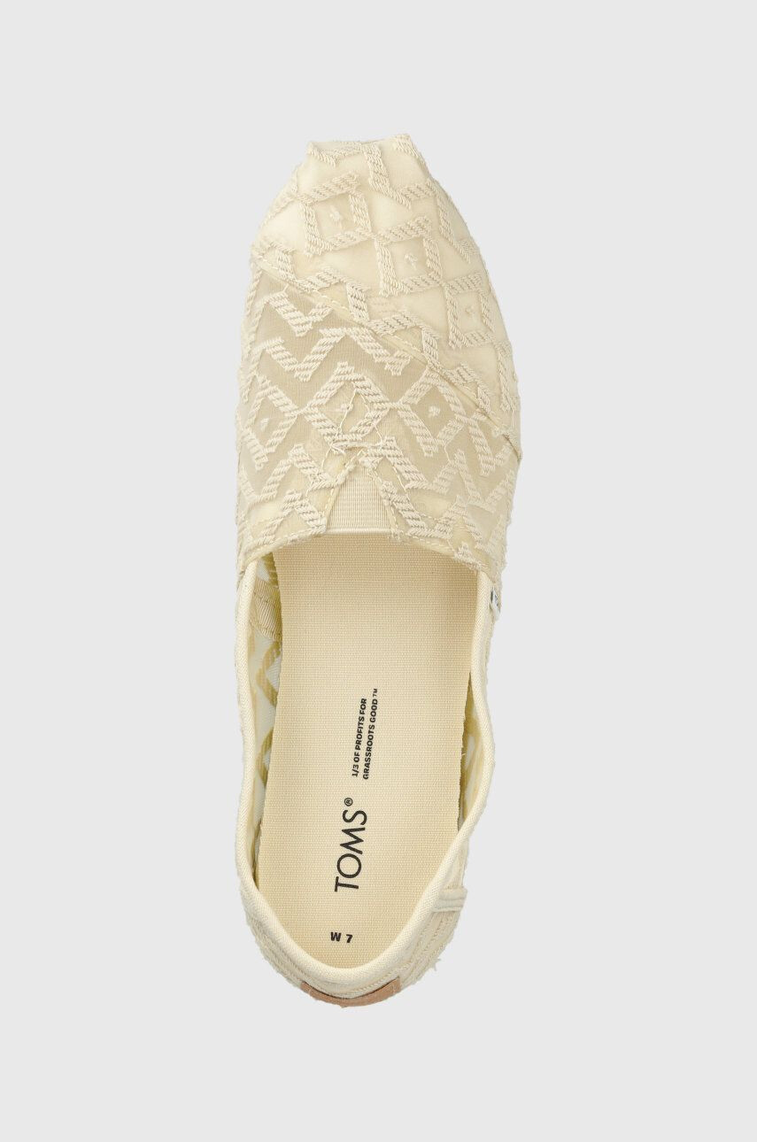 Toms Espadrilky Alpargata béžová farba - Pepit.sk