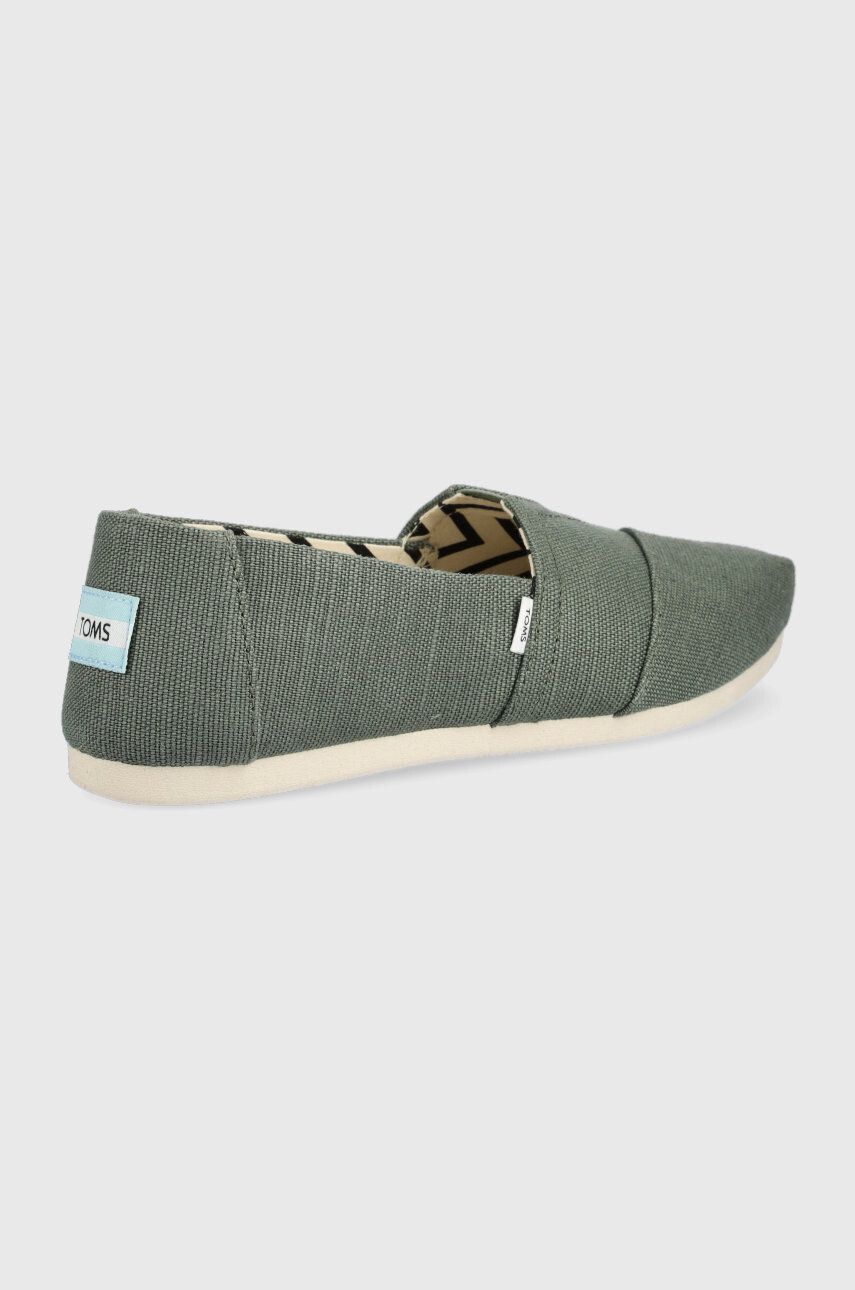 Toms Espadrilky Alpargata zelená farba - Pepit.sk