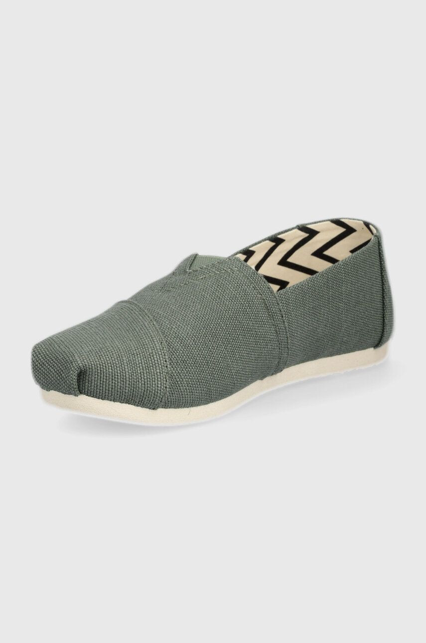 Toms Espadrilky Alpargata zelená farba - Pepit.sk