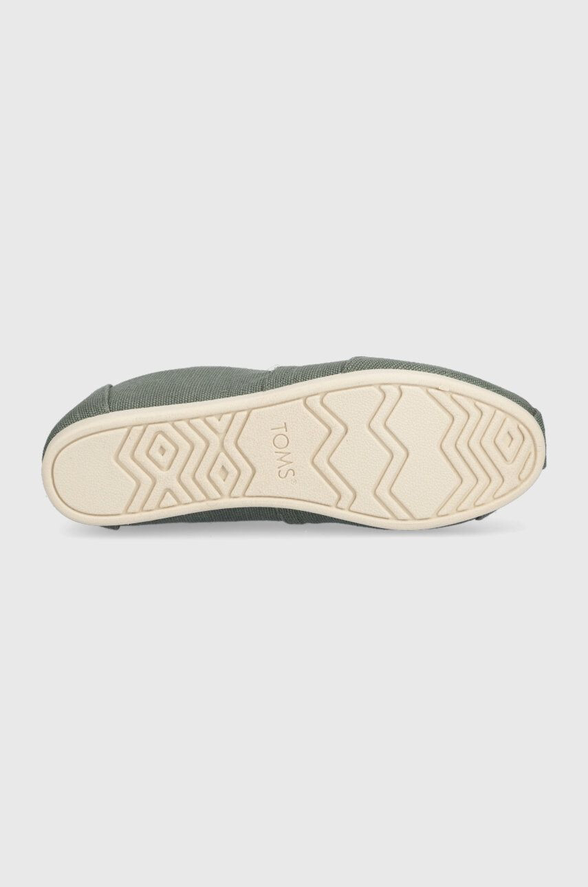 Toms Espadrilky Alpargata zelená farba - Pepit.sk