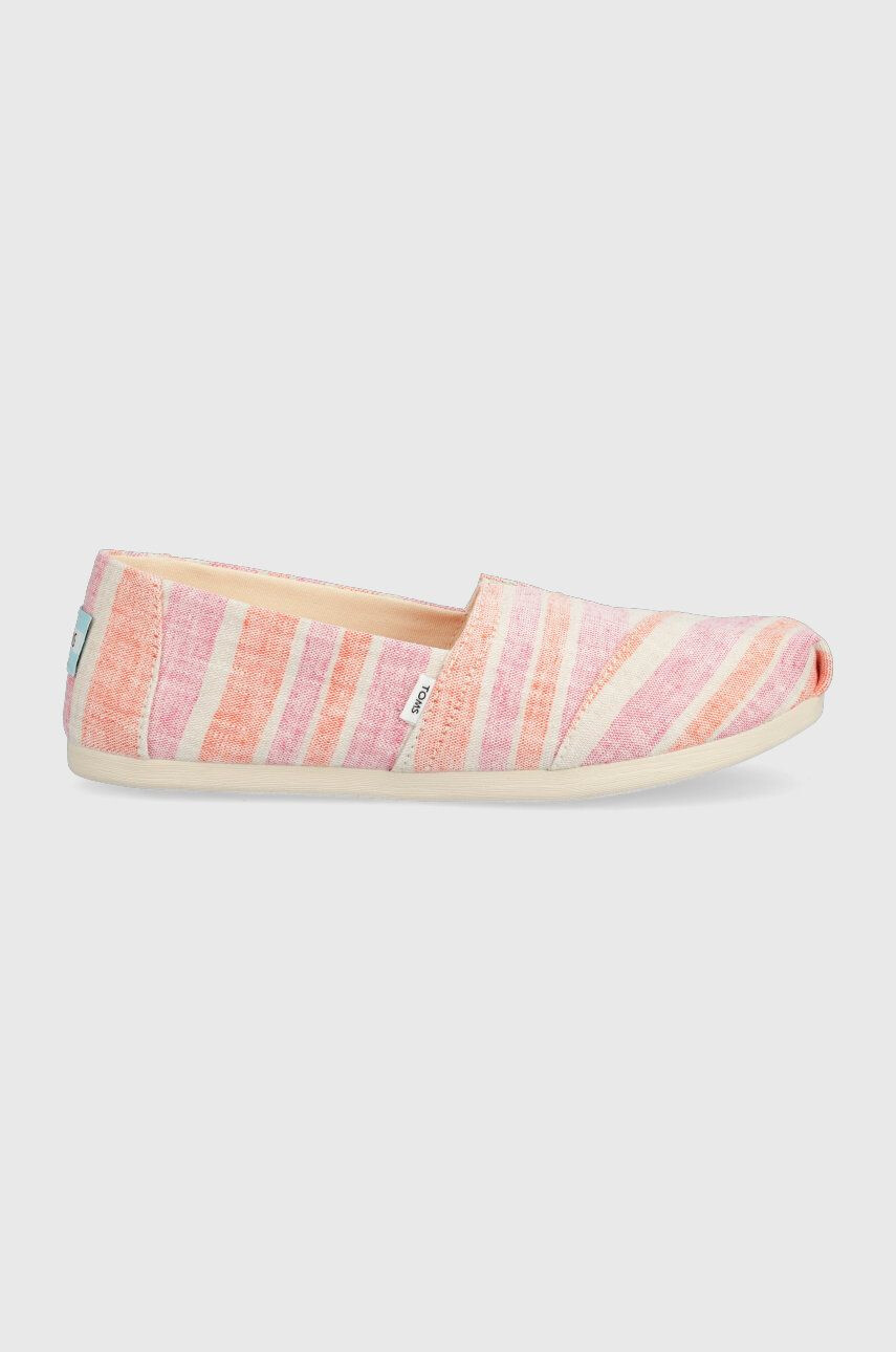 Toms Espadrilky Alpargata ružová farba - Pepit.sk