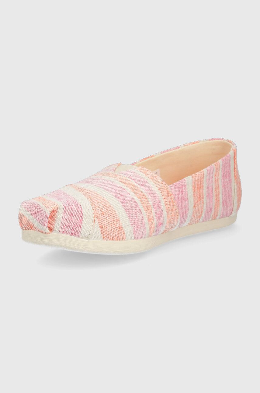 Toms Espadrilky Alpargata ružová farba - Pepit.sk