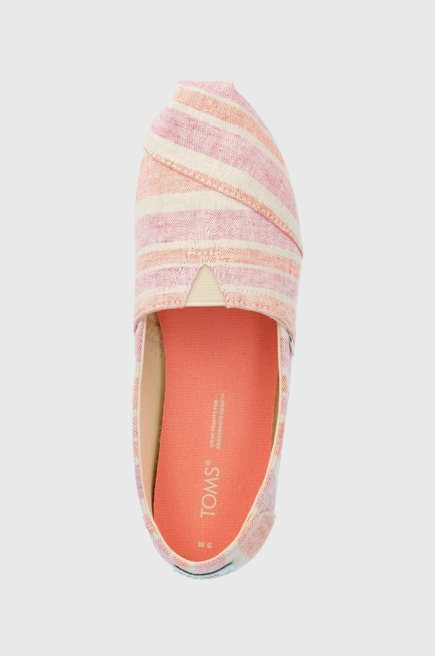 Toms Espadrilky Alpargata ružová farba - Pepit.sk